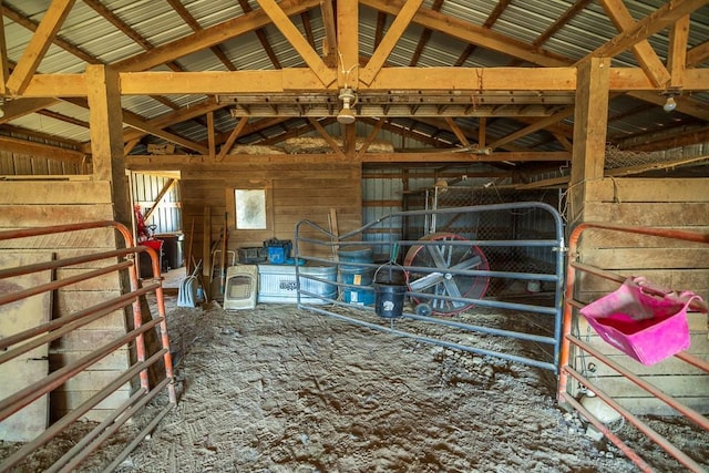 view of horse barn