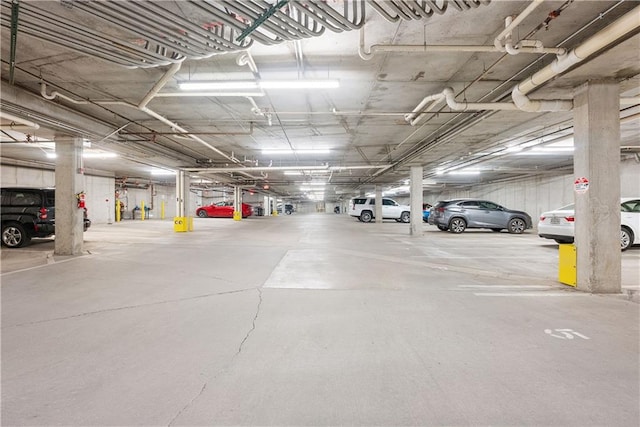 view of parking deck