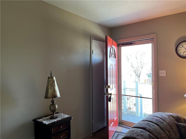 foyer featuring plenty of natural light