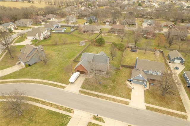 drone / aerial view featuring a residential view