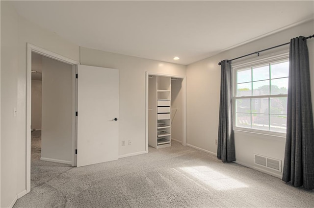 11643 Glen Arbor Ter, Kansas City, MO 64114 - unfurnished bedroom with carpet floors, baseboards, recessed lighting, and a closet