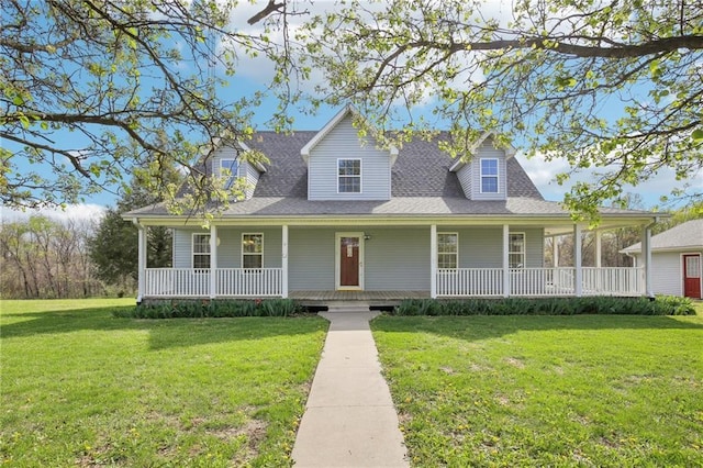 29950 Binder Rd, Green Ridge, MO 65332 - view of front facade with covered porch and a front lawn
