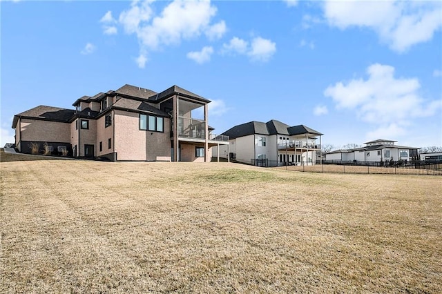 2171 NW Palisades Dr, Riverside, MO 64150 - view of yard with a balcony and a residential view