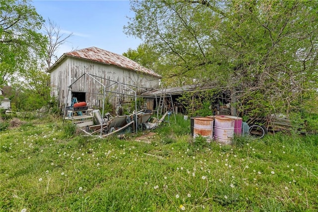 view of barn