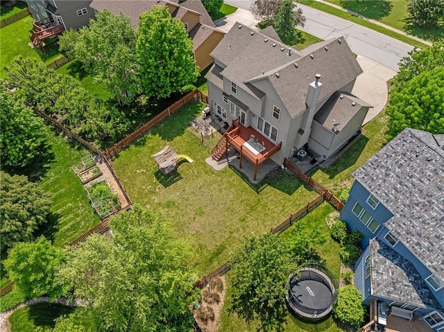 aerial view of property and surrounding area