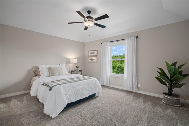 9238 Marion St, Lenexa, KS 66220 - bedroom featuring carpet floors, baseboards, and ceiling fan