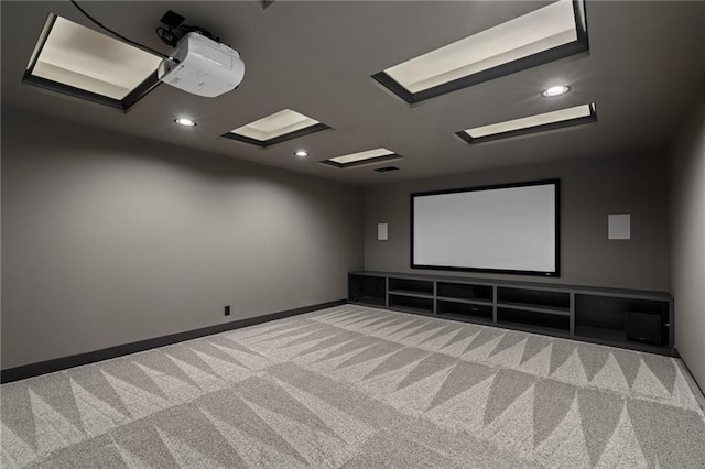 9238 Marion St, Lenexa, KS 66220 - carpeted cinema room with recessed lighting and baseboards