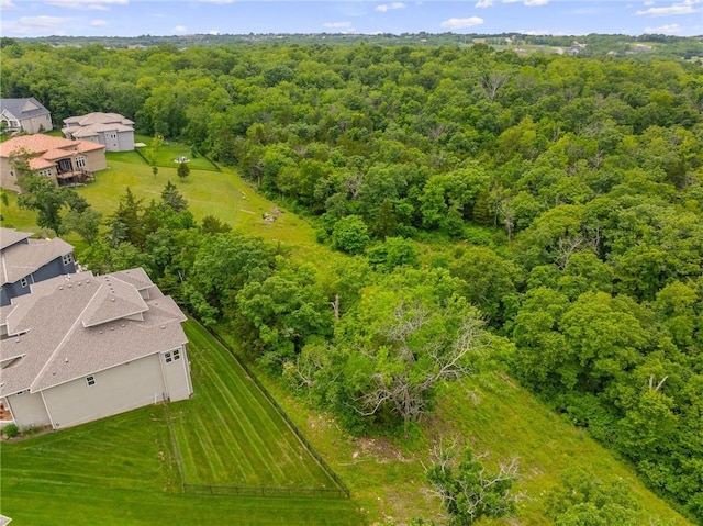 9238 Marion St, Lenexa, KS 66220 - drone / aerial view of a forest