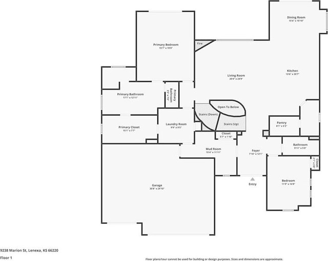 9238 Marion St, Lenexa, KS 66220 - home floor plan