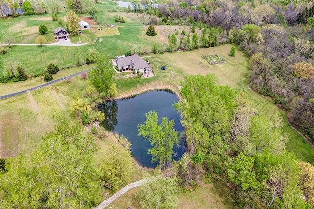 15511 Salem Rd, Excelsior Springs, MO 64024 - overview of rural landscape with a nearby body of water