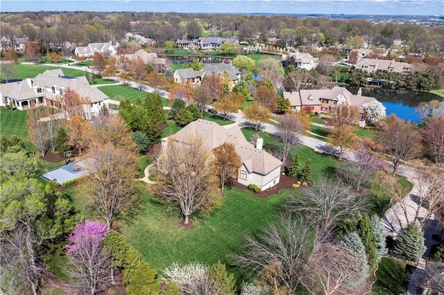 10408 Howe Ln, Leawood, KS 66206 - birds eye view of property featuring a residential view