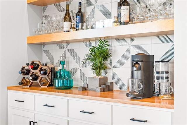bar with a dry bar