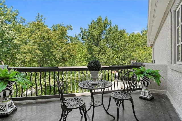 view of balcony