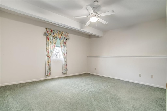 22804 E 28th Terrace Ct, Blue Springs, MO 64015 - carpeted spare room featuring ceiling fan and baseboards
