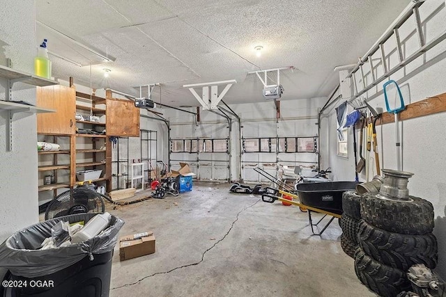 104 W Highland Ave, Nevada, MO 64772 - garage featuring a garage door opener