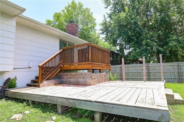 308 Acorn Pl, Warrensburg, MO 64093 - wooden deck featuring stairs