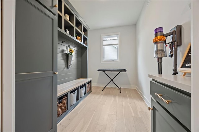 12313 W 169th St, Overland Park, KS 66221 - mudroom with light wood-style flooring and baseboards