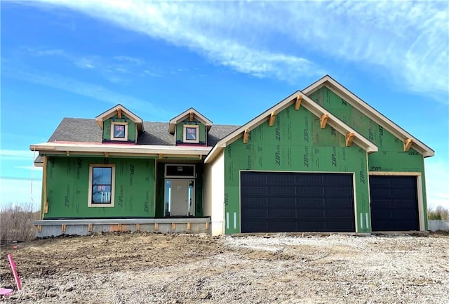 13021 W 174th Pl, Overland Park, KS 66221 - property in mid-construction with an attached garage and covered porch
