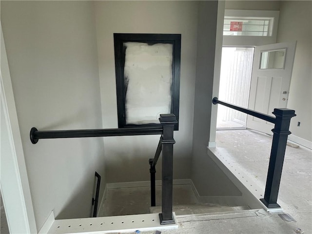 16487 W 166th Pl, Olathe, KS 66062 - stairway featuring baseboards
