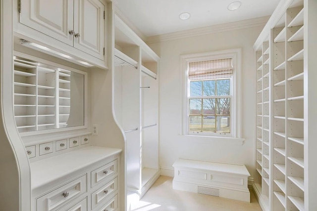 17960 S Bond St, Bucyrus, KS 66013 - laundry area featuring crown molding