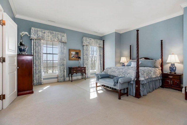 17960 S Bond St, Bucyrus, KS 66013 - carpeted bedroom featuring ornamental molding