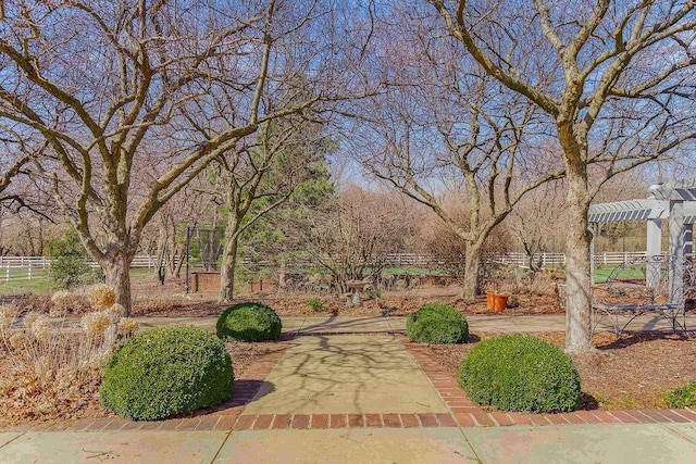 17960 S Bond St, Bucyrus, KS 66013 - view of yard with a pergola