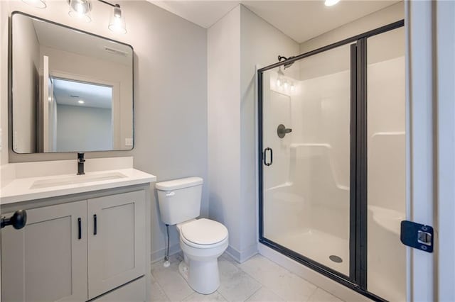 907 Reed Dr, Raymore, MO 64083 - full bathroom with a stall shower and vanity
