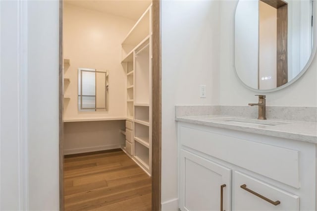 17041 Earnshaw St, Overland Park, KS 66221 - spacious closet featuring wood finished floors and a sink
