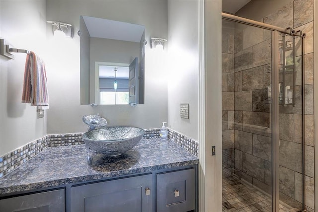 11237 S Race St, Olathe, KS 66061 - bathroom with a stall shower and vanity