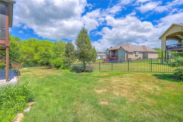 11237 S Race St, Olathe, KS 66061 - fenced backyard featuring stairs