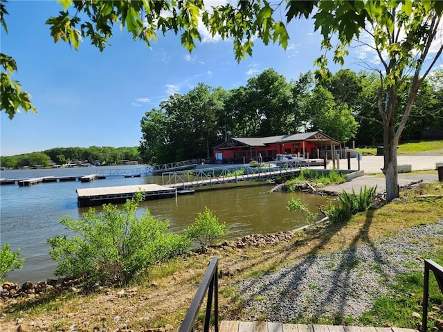 29243 Serene Ave, Warsaw, MO 65355 - dock area featuring a water view