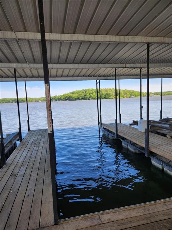 29243 Serene Ave, Warsaw, MO 65355 - dock with boat lift and a water view