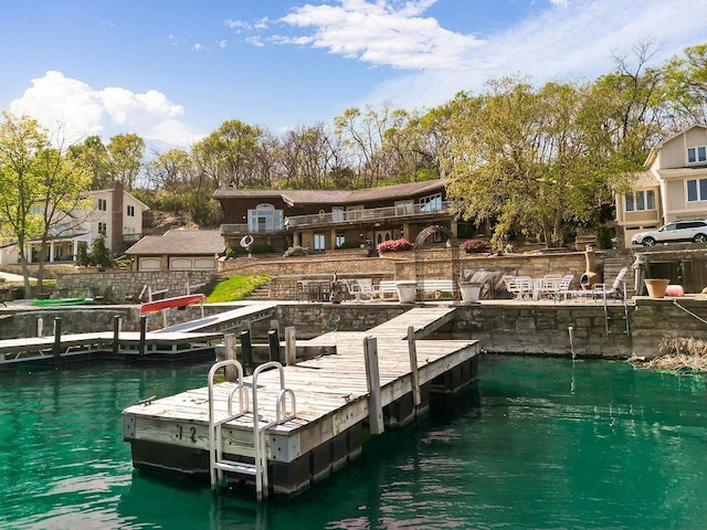 dock with a water view