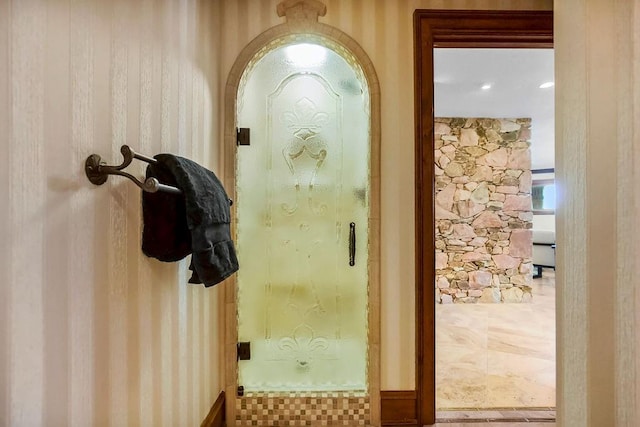 view of doorway to outside