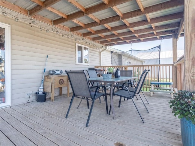 14199 County Road 191, Savannah, MO 64485 - deck featuring outdoor dining space
