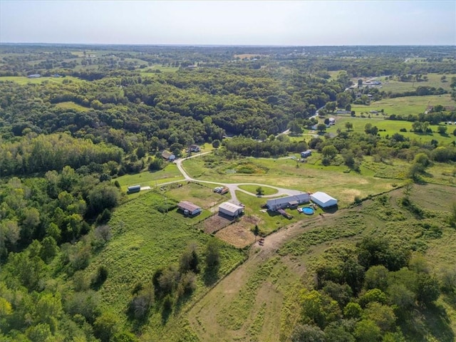 14199 County Road 191, Savannah, MO 64485 - aerial view featuring a wooded view
