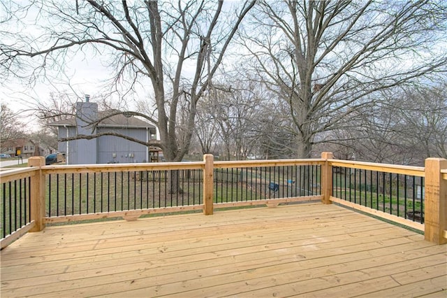 14401 67th St, Parkville, MO 64152 - view of wooden terrace