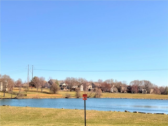 property view of water