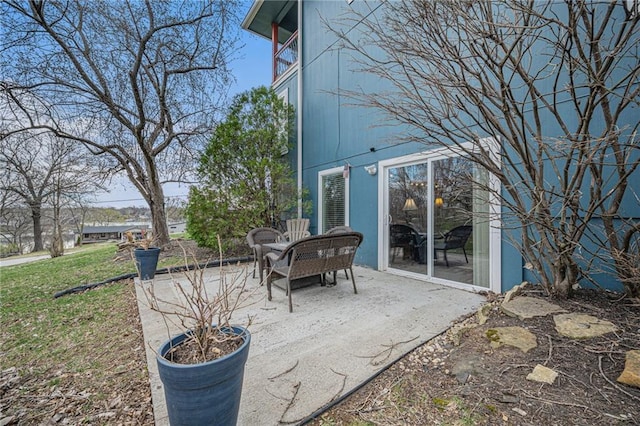 view of patio with outdoor dining space