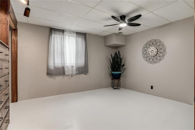 134 Timber Valley Dr, Linn Valley, KS 66040 - spare room with ceiling fan and a drop ceiling