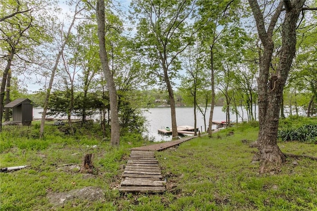 134 Timber Valley Dr, Linn Valley, KS 66040 - exterior space featuring a dock