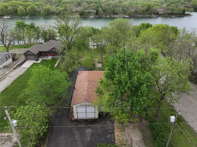 134 Timber Valley Dr, Linn Valley, KS 66040 - bird's eye view with a water view