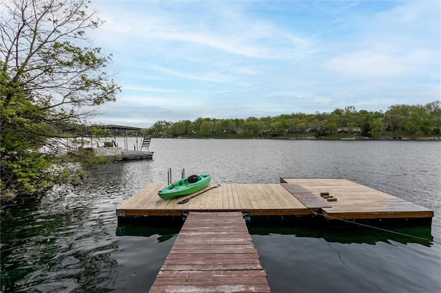 134 Timber Valley Dr, Linn Valley, KS 66040 - dock area with a water view