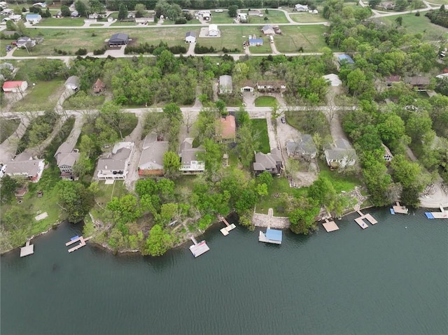 134 Timber Valley Dr, Linn Valley, KS 66040 - bird's eye view featuring a water view and a residential view