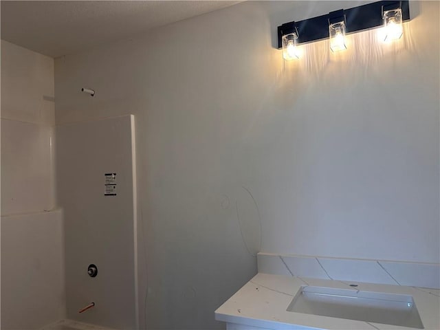 bathroom featuring walk in shower