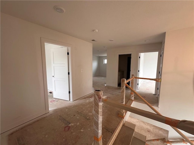 empty room featuring visible vents