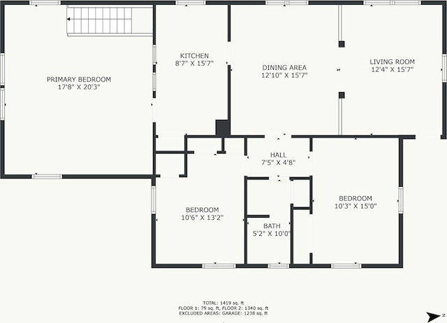 208 E 5th St, Carrollton, MO 64633 - floor plan