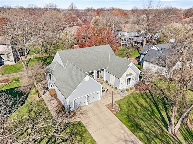 birds eye view of property