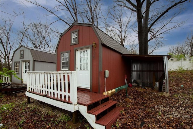 3819 Dogwood Dr, Stover, MO 65078 - view of outbuilding with fence and an outdoor structure