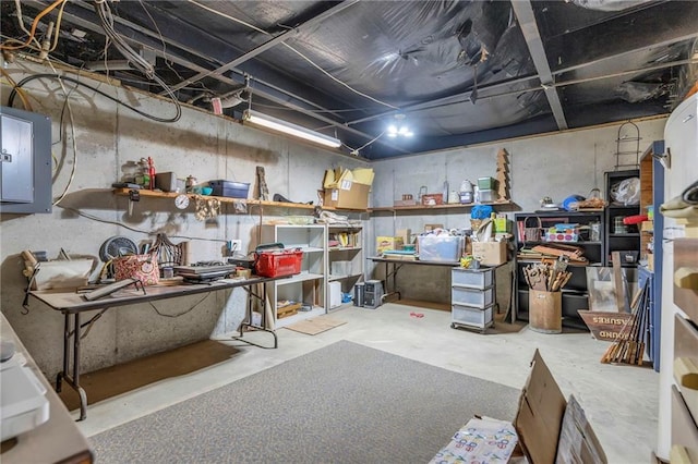 storage with electric panel